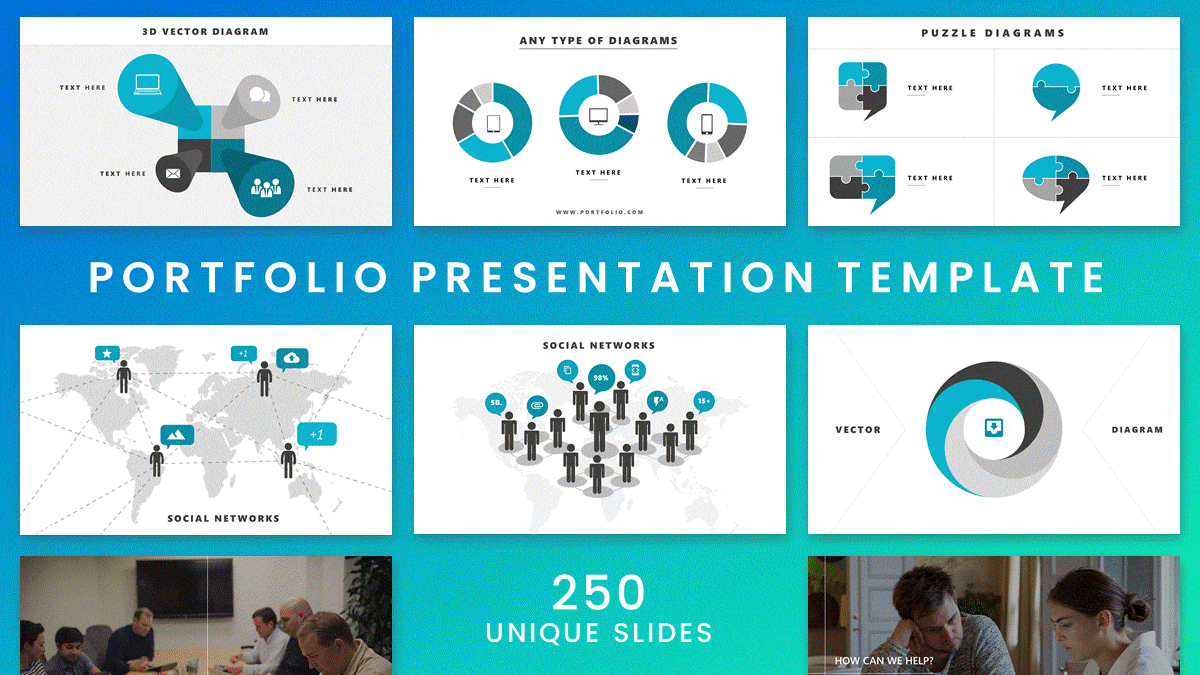 Portfolio presentation template design 3